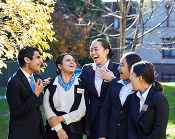 Students at Leura campus