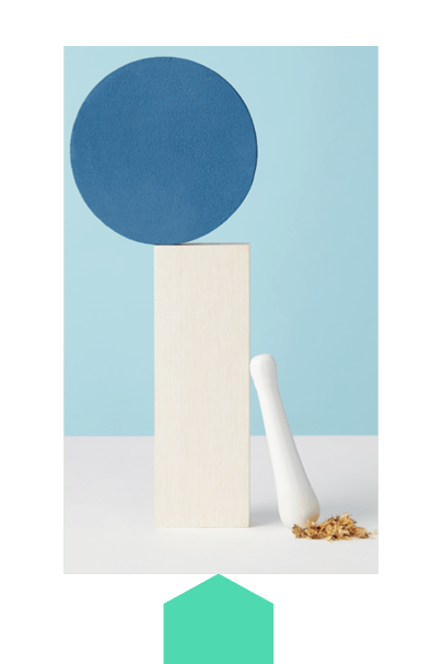 balance shapes with herbs