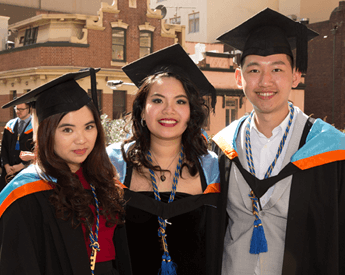 University Impact Alumni | Three university graduates | Torrens University Australia