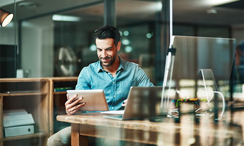 Man providing students via Workforce Edge